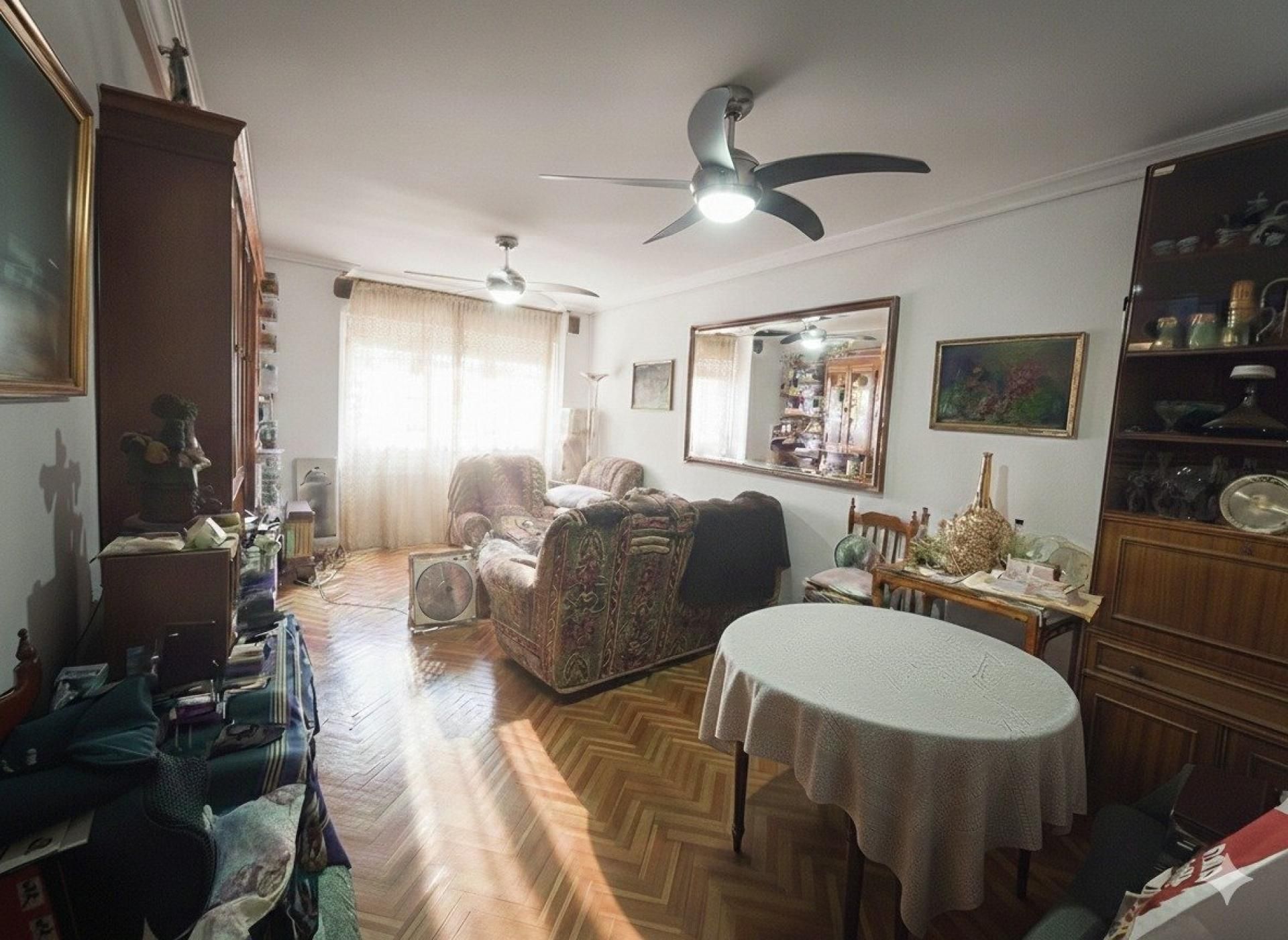 Living room of Flat for sale in  Madrid Capital  with Heating and Terrace