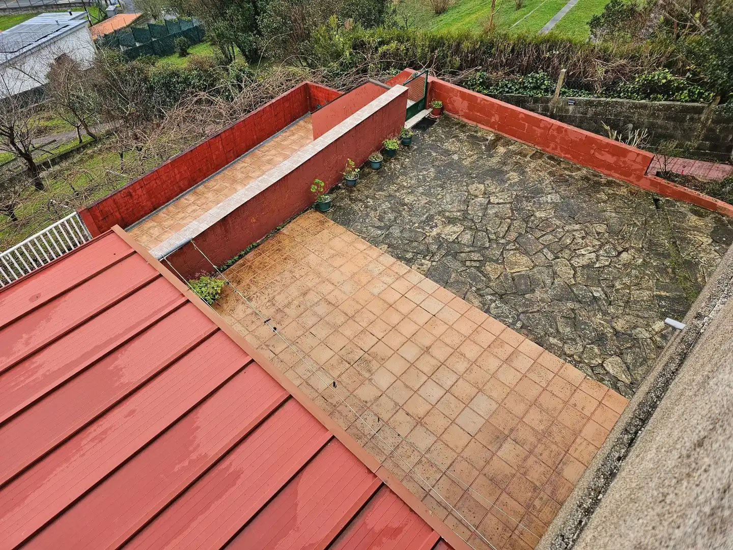 Terraza de Casa o chalet en venta en Santiago de Compostela  con Calefacción, Jardín privado y Terraza