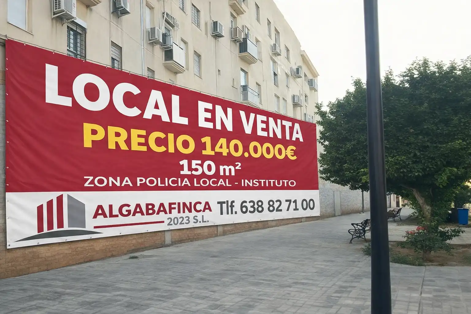 Vista exterior de Local en venta en La Algaba