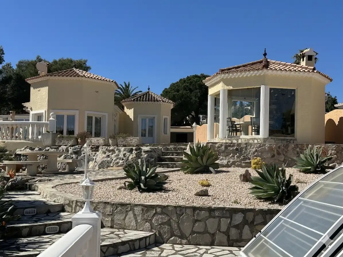 Exterior view of Houses for sale in Dénia  with Air Conditioner, Private garden and Terrace