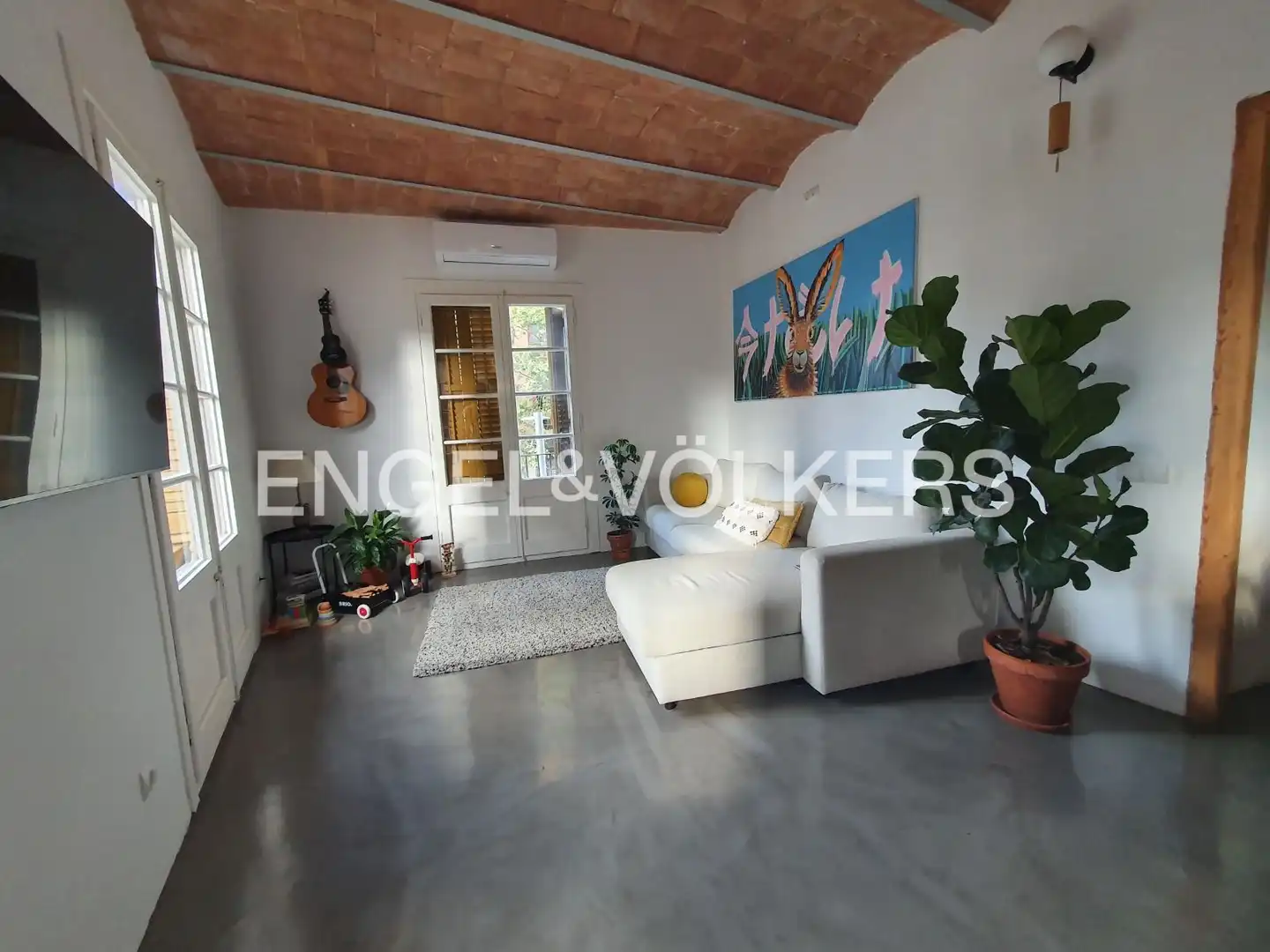 Living room of Flat for sale in Barcelona  with Air Conditioner, Heating and Balcony