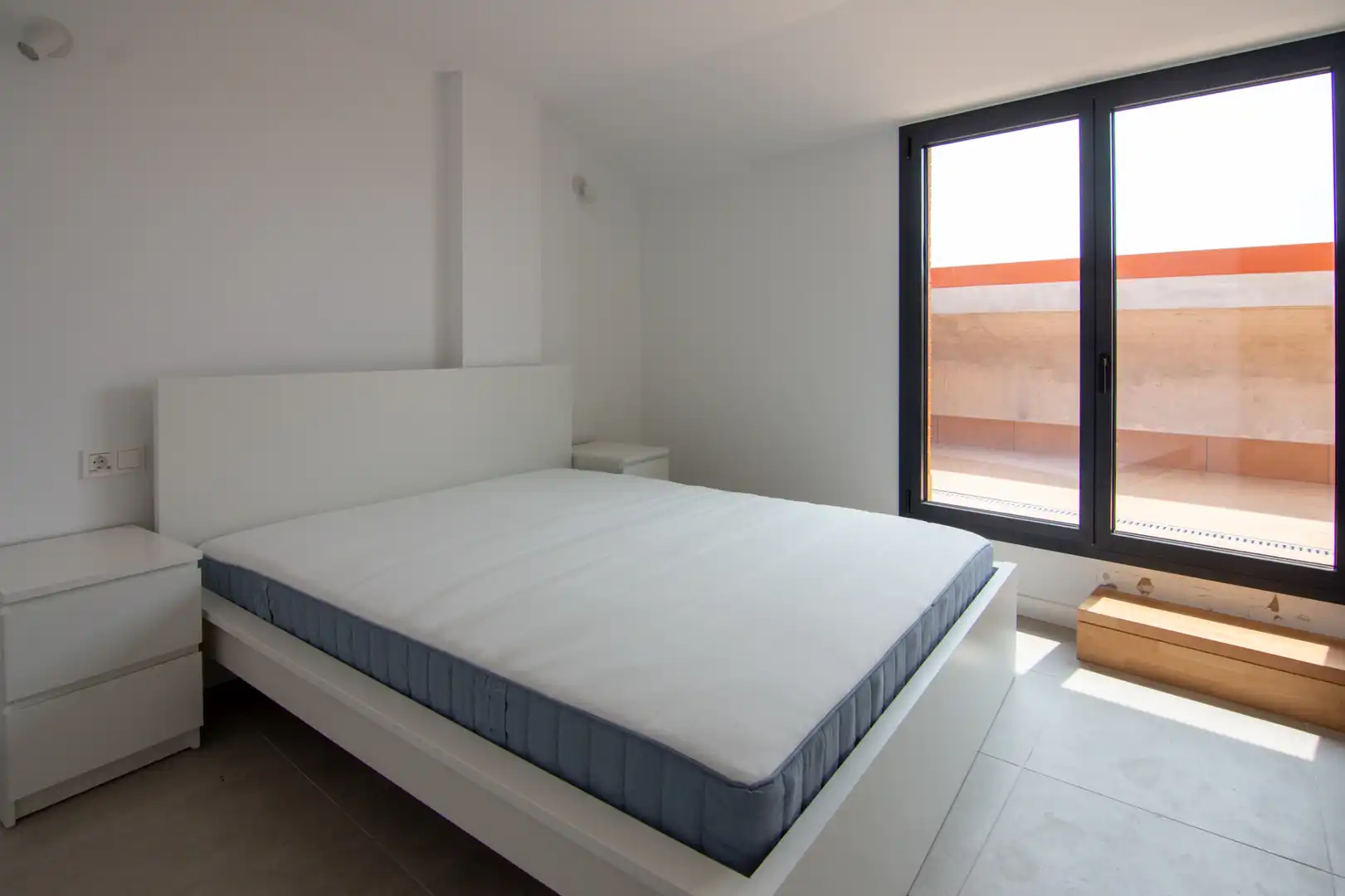 Schlafzimmer von Dachboden zur Miete in Castelldefels mit Klimaanlage, Heizung und Terrasse