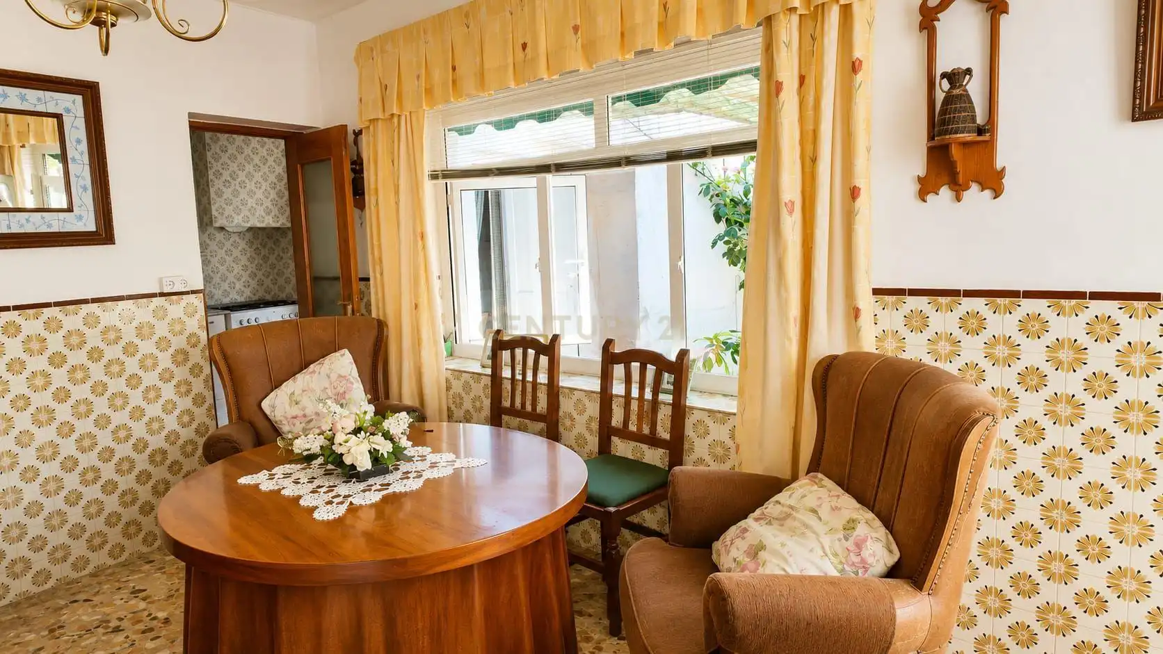 Dining room of Houses for sale in Granja de Torrehermosa  with Air Conditioner, Storage room and Oven