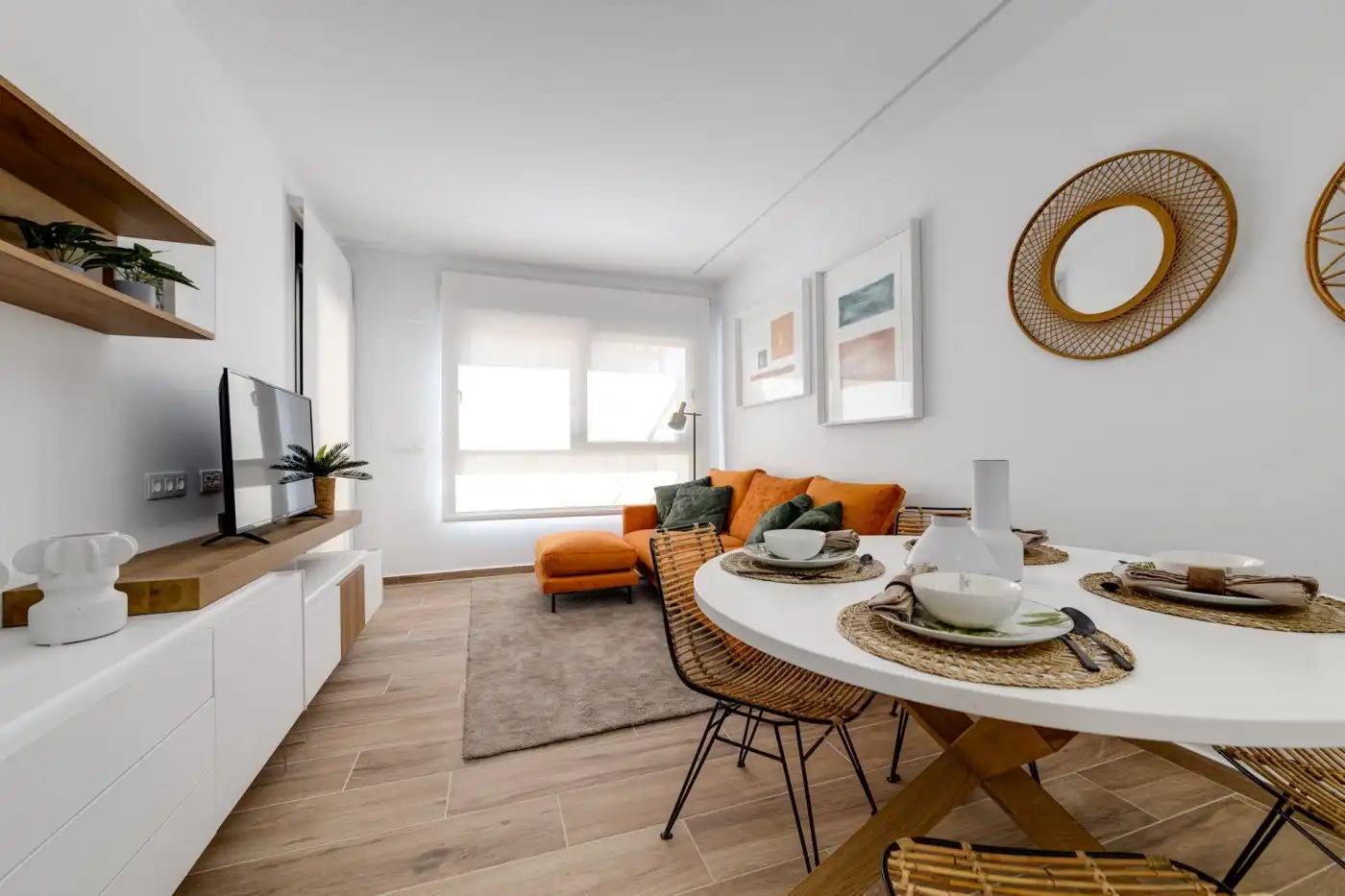 Sala d'estar de Apartament en venda en Villamartín amb Aire condicionat, Calefacció i Jardí privat