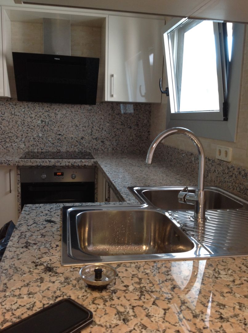 Kitchen of Flat for sale in  Barcelona Capital  with Air Conditioner, Heating and Furnished