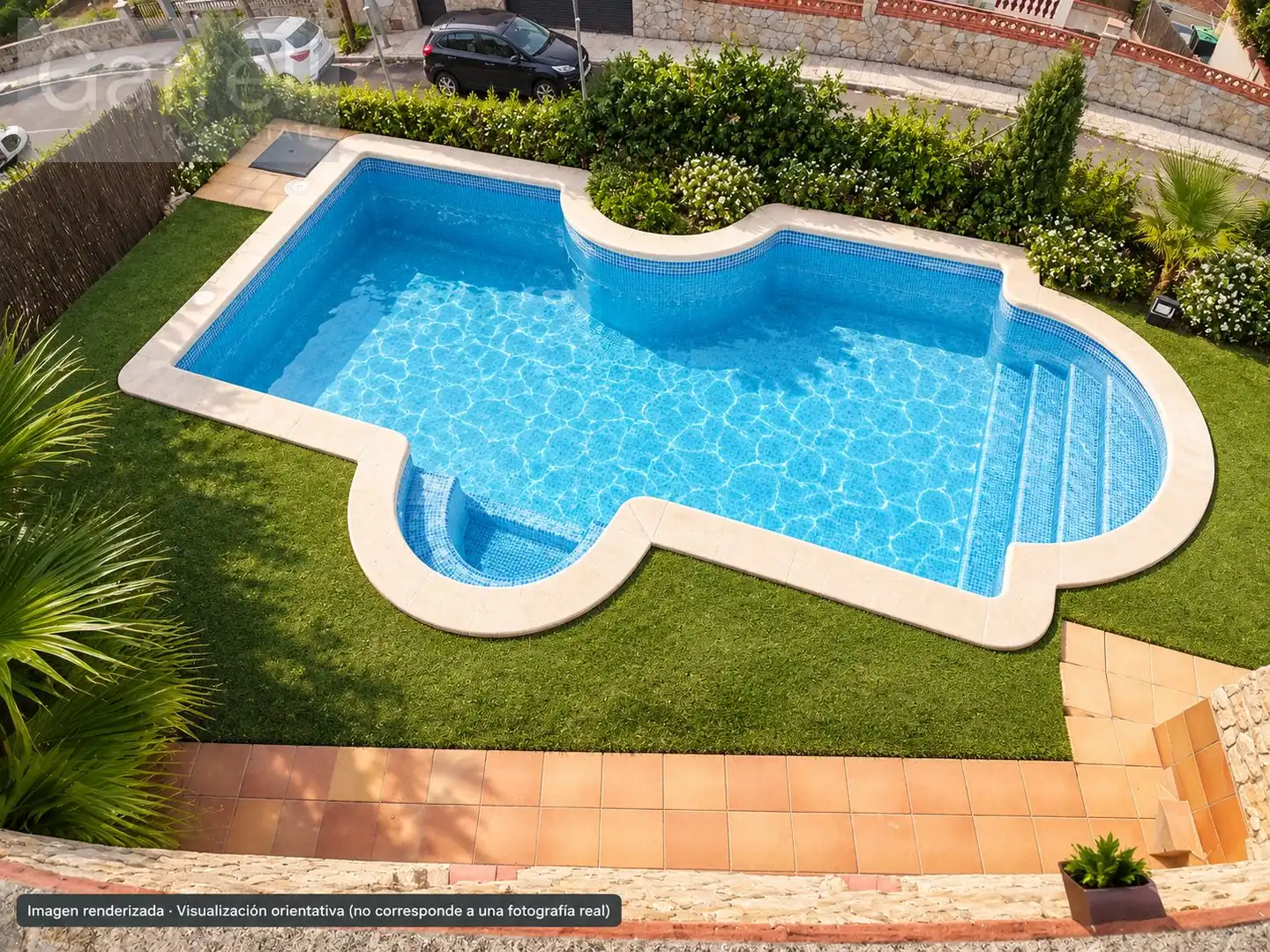 Terraced house with pool for sale in CARRER DE LES FLORS 
 SANT PERE DE VILAMAJOR (BARCELONA)
