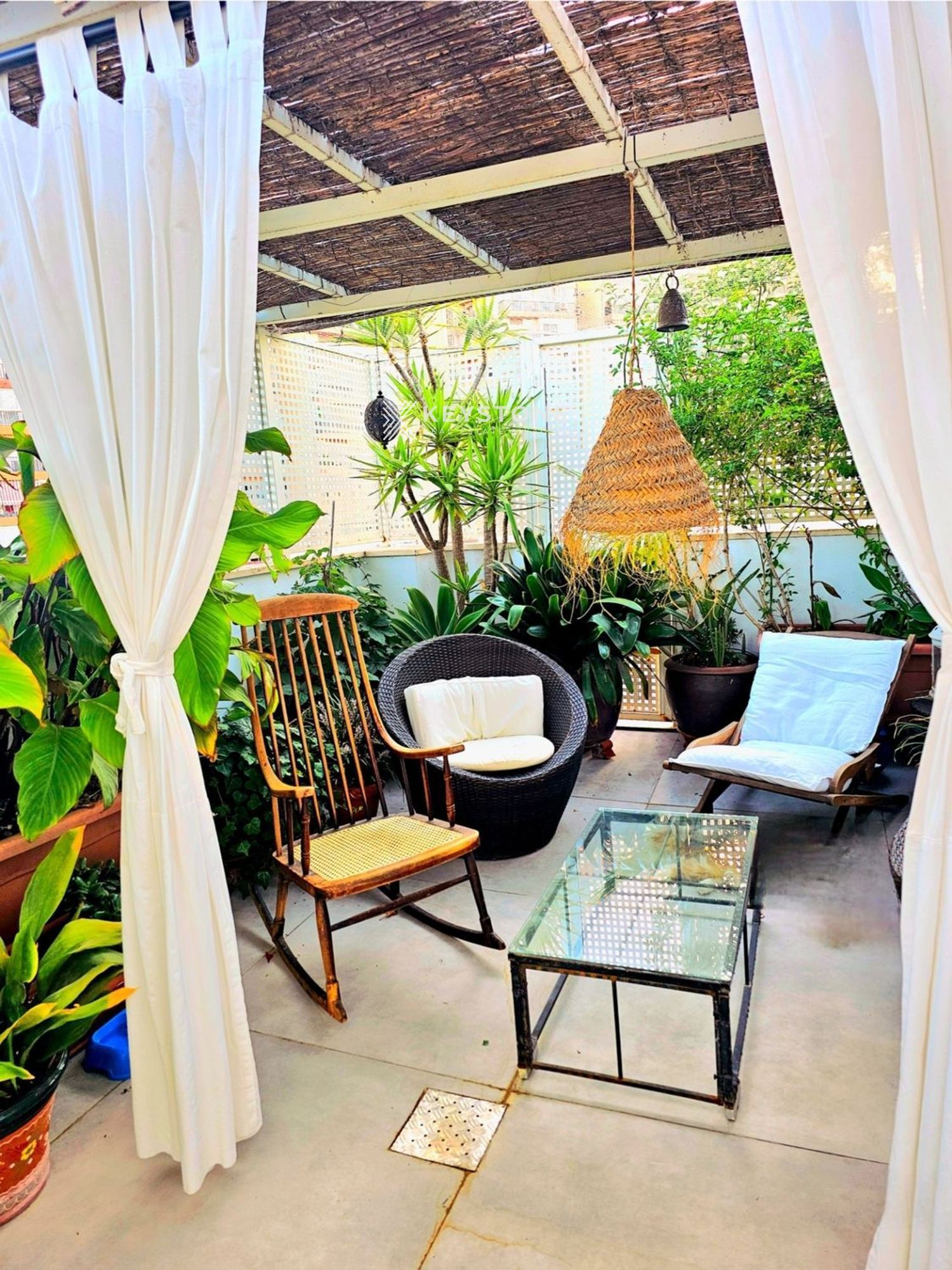 Balcony of Attic to rent in Alicante / Alacant  with Air Conditioner, Heating and Terrace