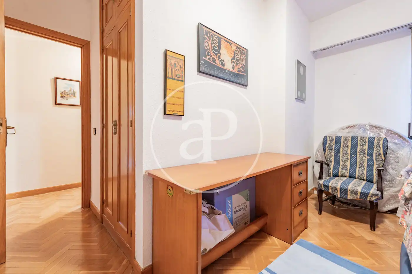 Bedroom of Flat for sale in Madrid  with Heating, Terrace and Storage room