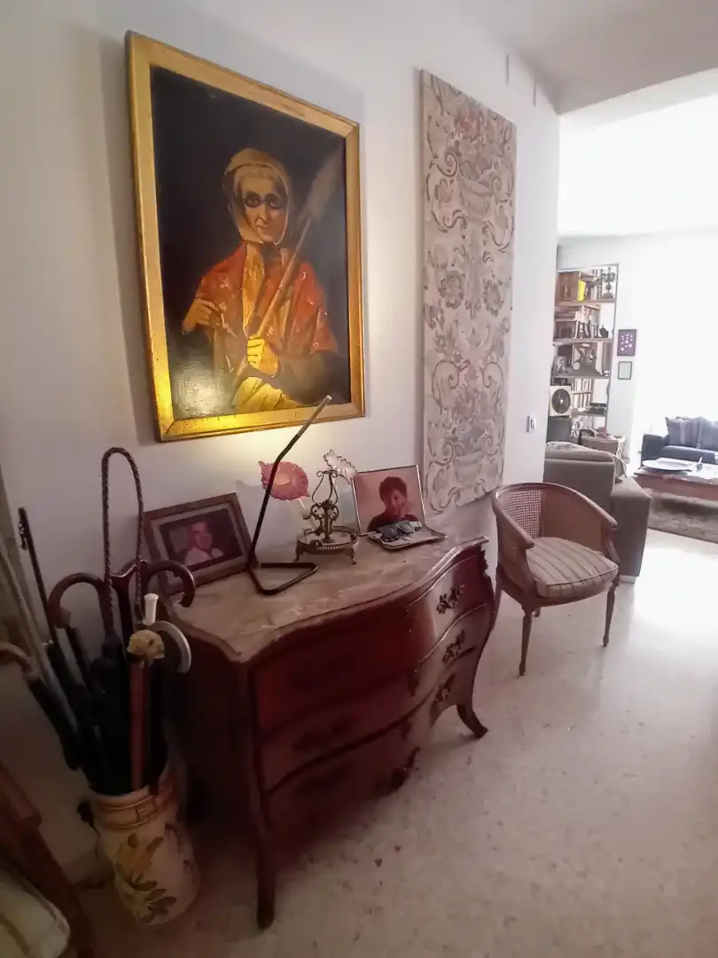 Sala d'estar de Casa adosada en venda en Málaga amb Piscina
