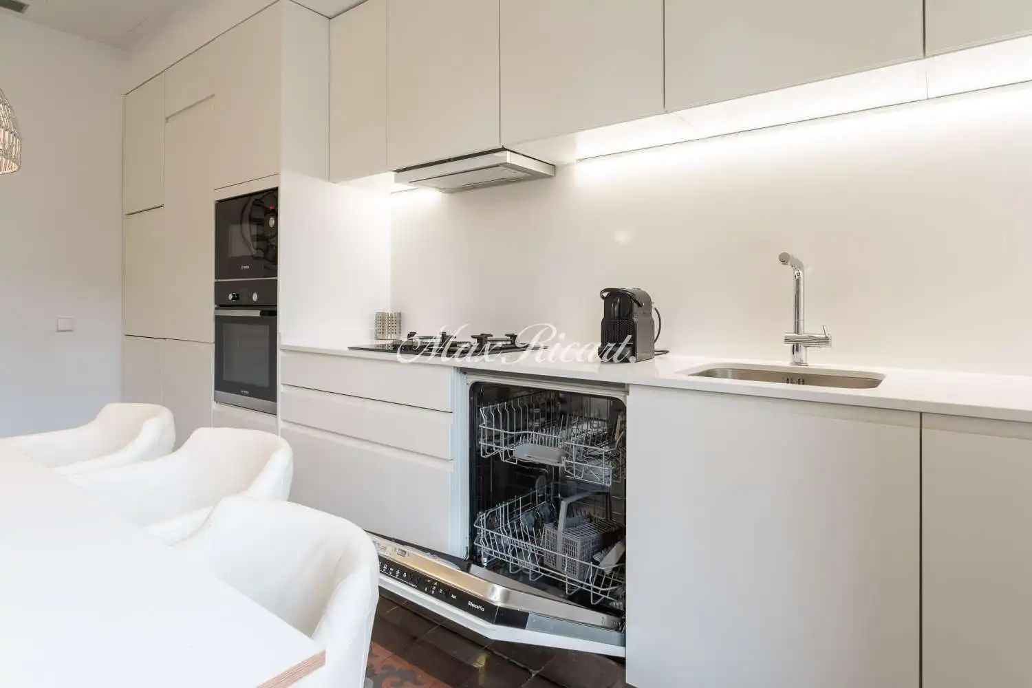 Küche von Wohnung zur Miete in Barcelona mit Klimaanlage, Heizung und Terrasse