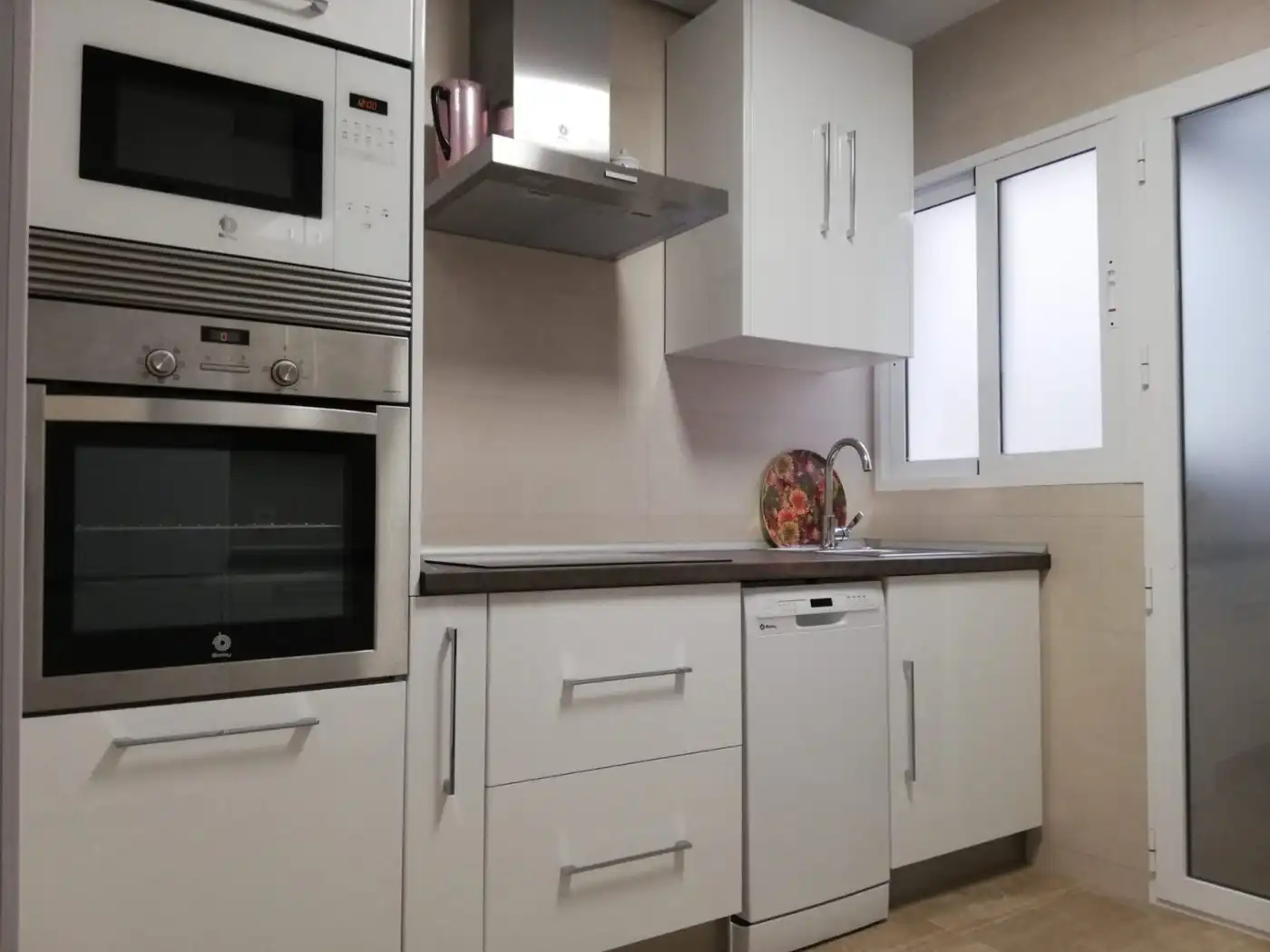 Cocina de Piso de alquiler en Murcia con Aire acondicionado, Terraza y Amueblado