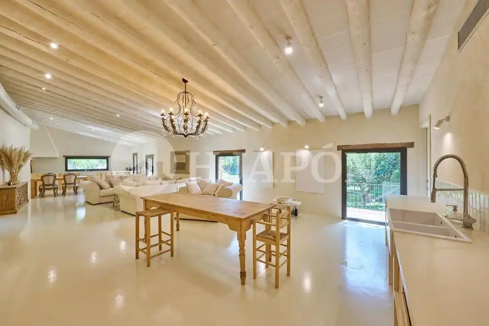 Wohnzimmer von Haus oder Chalet zum Verkauf in Alella mit Klimaanlage, Heizung und Privatgarten
