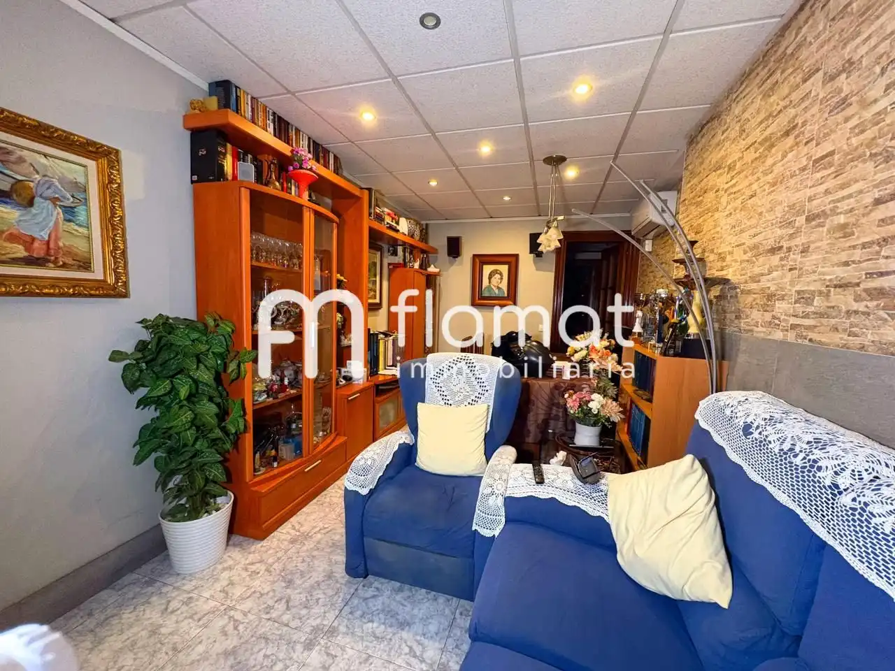 Wohnzimmer von Maisonette zum Verkauf in Barcelona mit Klimaanlage und Terrasse