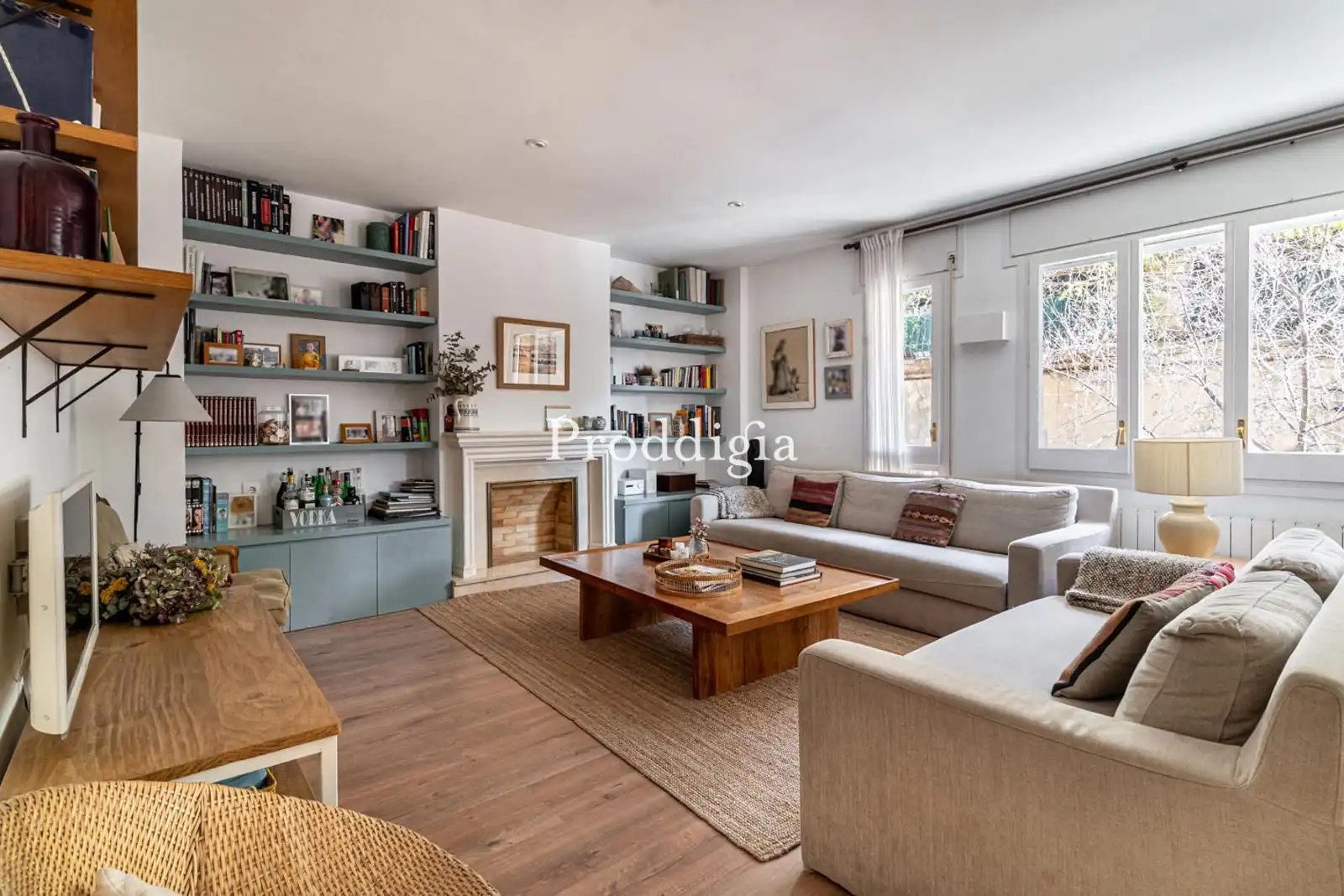 Wohnzimmer von Wohnung zum Verkauf in  Barcelona Capital mit Heizung, Schwimmbad und Gemeinschaftspool