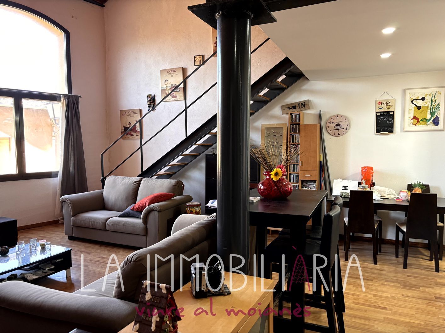 Living room of Loft for sale in Castellterçol  with Heating, Parquet flooring and Furnished