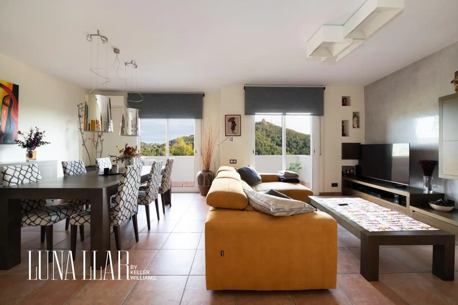 Living room of Detached homes for sale in Sant Climent de Llobregat  with Heating, Parquet flooring and Terrace