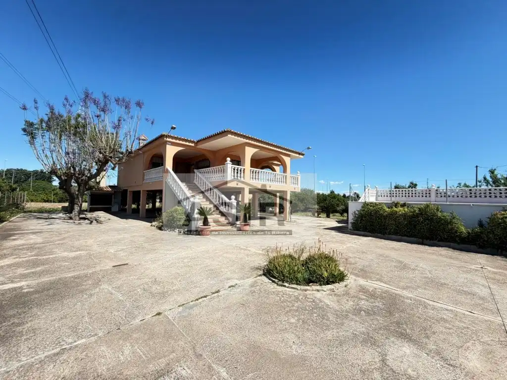 Vista exterior de Casa o chalet en venta en Alzira con Terraza y Piscina