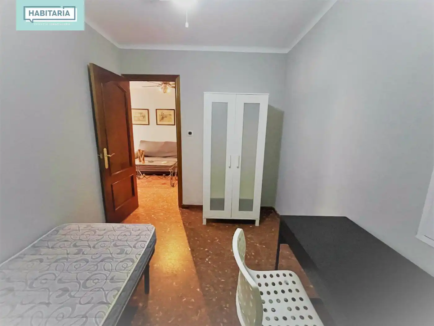Schlafzimmer von Wohnung zur Miete in Málaga mit Klimaanlage, Terrasse und Möbliert