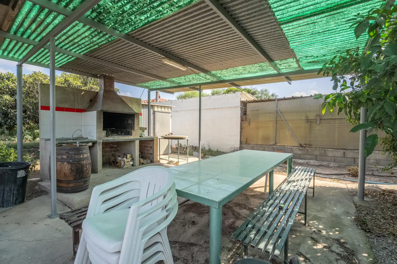 Terraza de Finca rústica en venta en Riudoms con Calefacción y Jardín privado