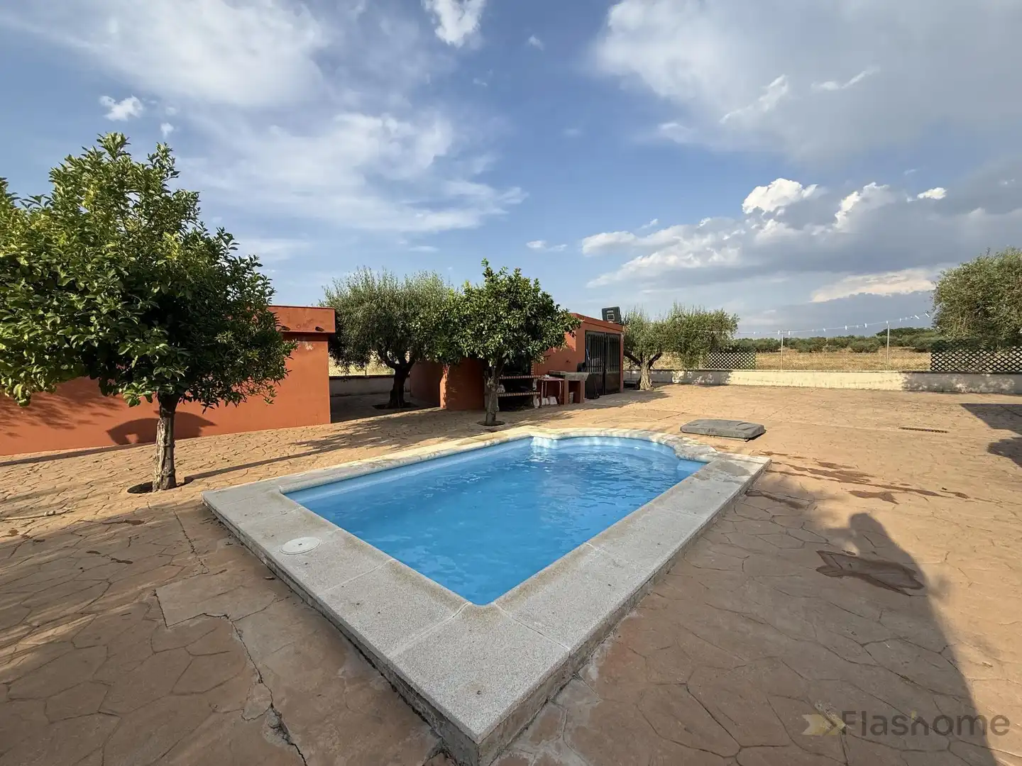 Piscina de Casa o chalet en venta en Santa Amalia con Aire acondicionado, Piscina y Amueblado