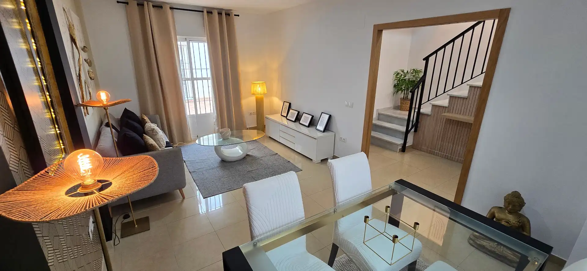 Living room of Single-family semi-detached for sale in Paterna de Rivera  with Air Conditioner, Private garden and Terrace