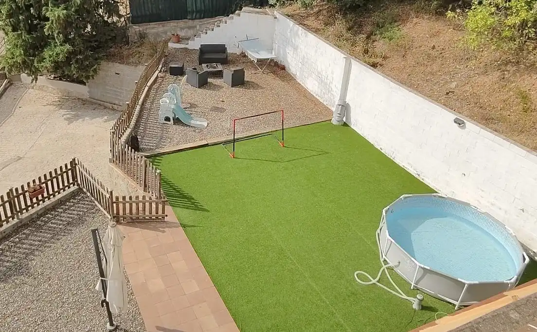 Terrassa de Casa o xalet en venda en Cervelló amb Aire condicionat, Calefacció i Jardí privat