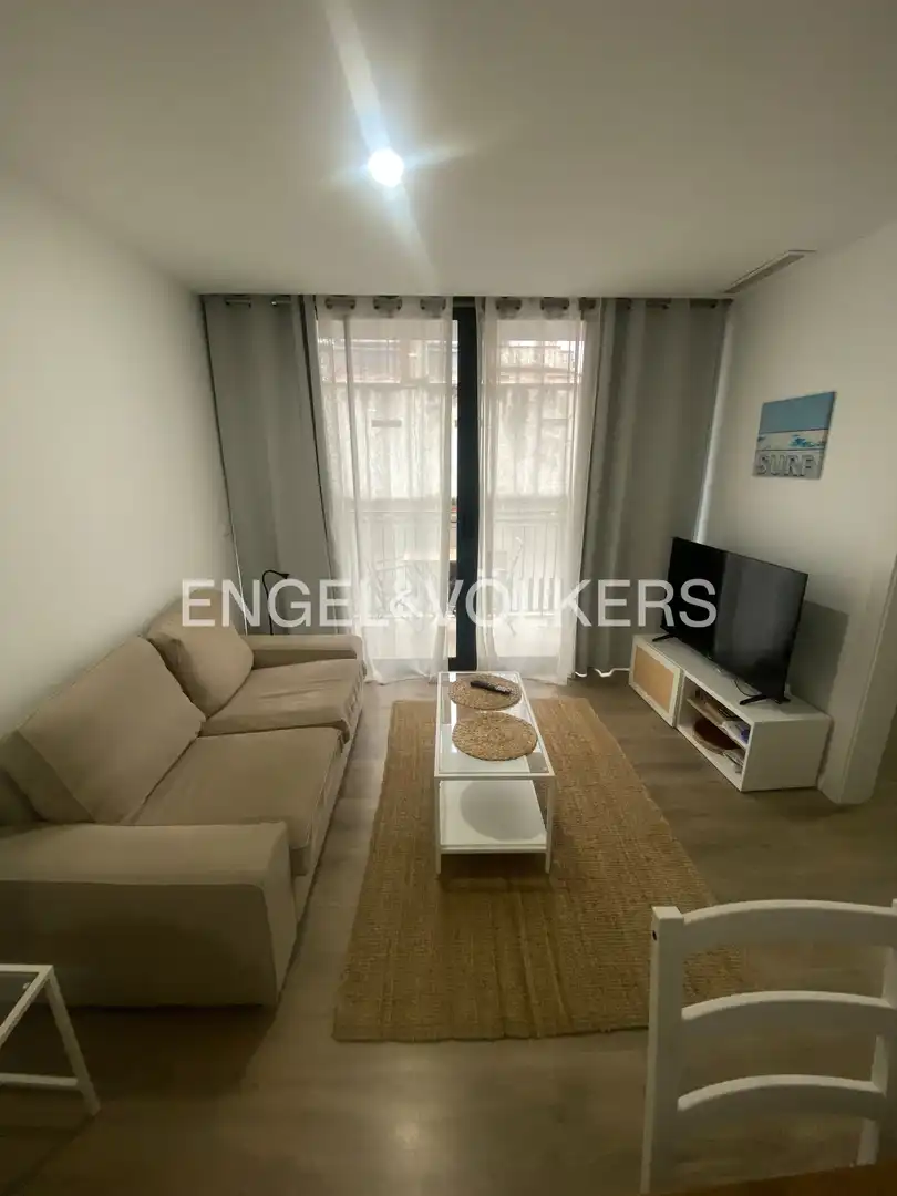 Living room of Flat for rent in Sitges  with Air Conditioner, Heating and Furnished