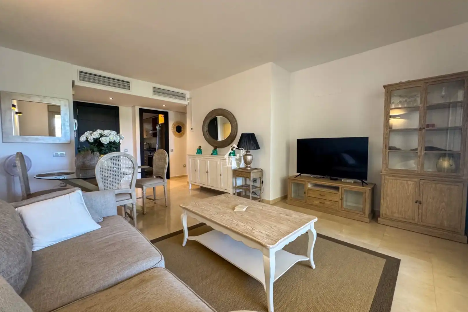 Wohnzimmer von Wohnung zur Miete in Orihuela mit Klimaanlage, Schwimmbad und Möbliert