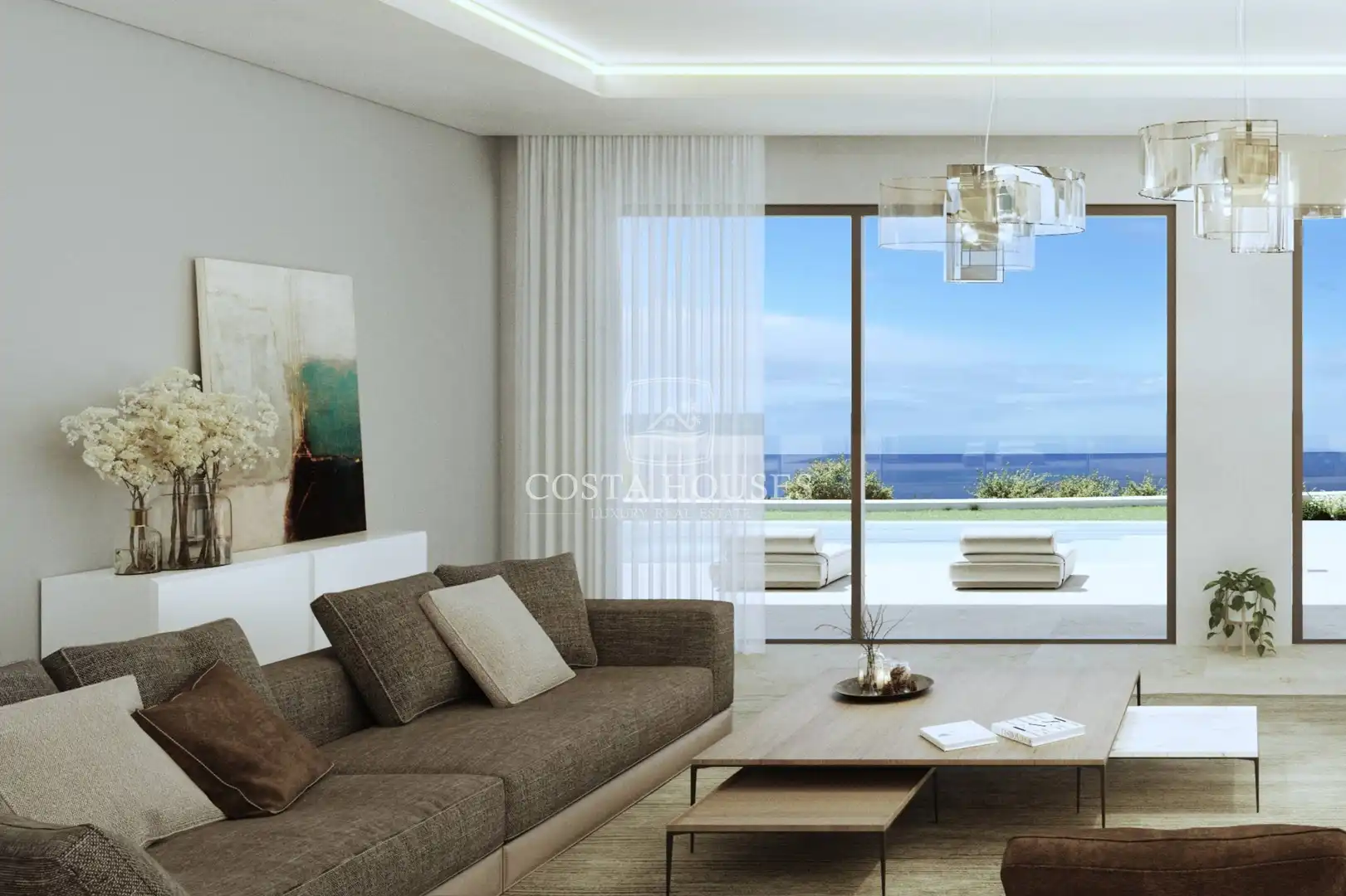 Sala d'estar de Casa o xalet en venda en Jávea / Xàbia amb Aire condicionat, Jardí privat i Terrassa