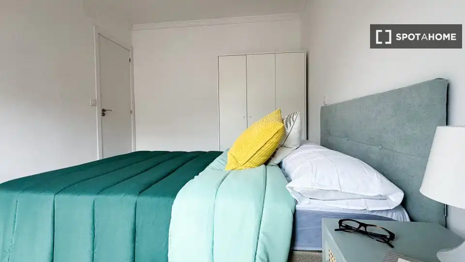 Bedroom of Flat for share in Getafe  with Air Conditioner, Terrace and Furnished