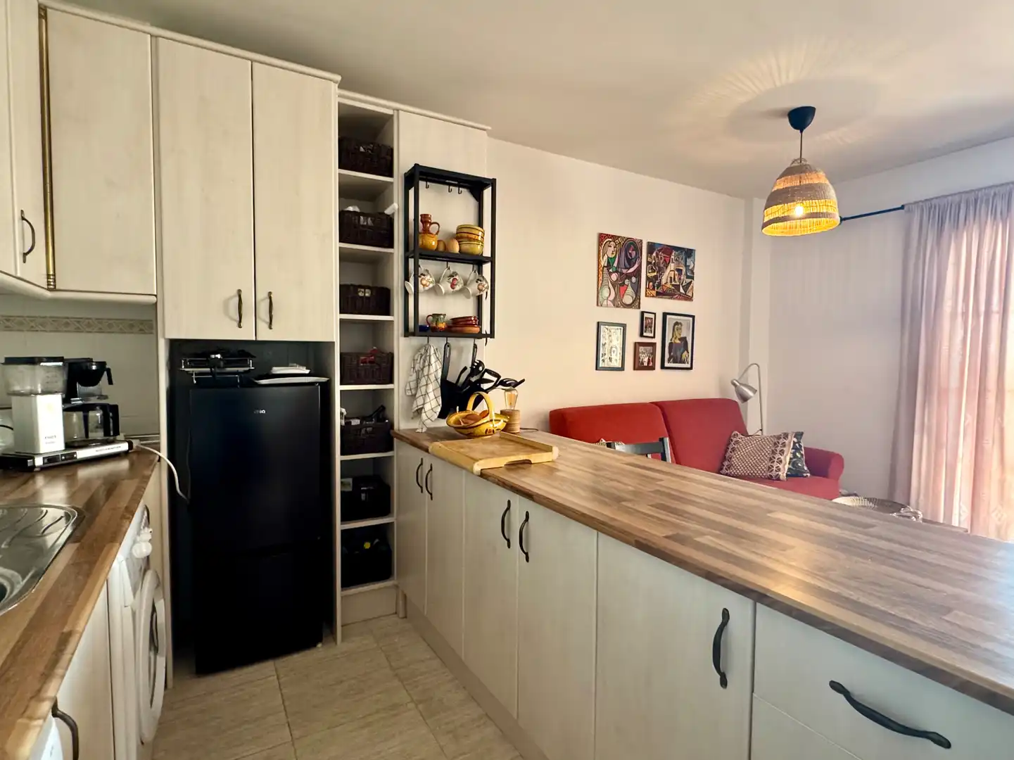 Cuina de Apartament en venda en Benalmádena amb Aire condicionat, Terrassa i Moblat