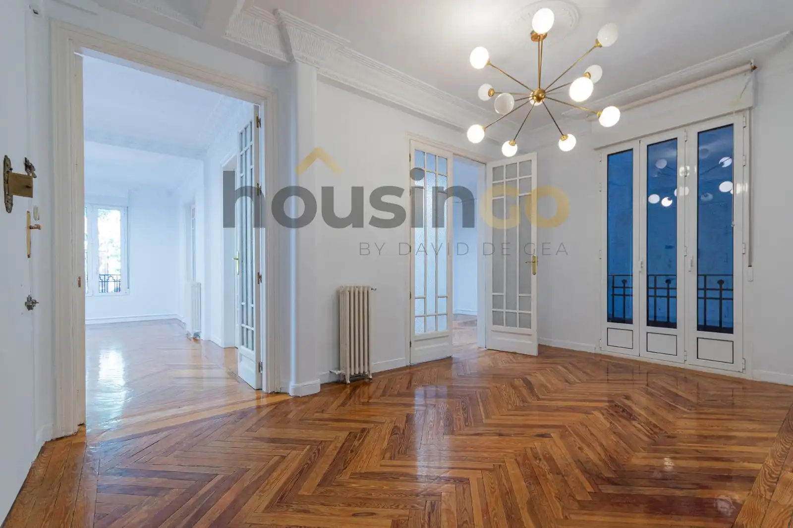 Living room of Office for rent in Madrid  with Air Conditioner, Heating and Balcony