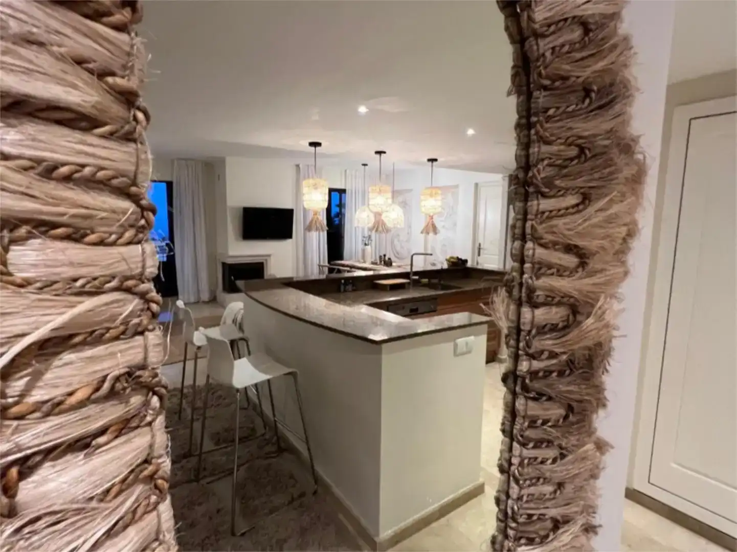 Cuina de Apartament en venda en Mijas amb Aire condicionat i Piscina