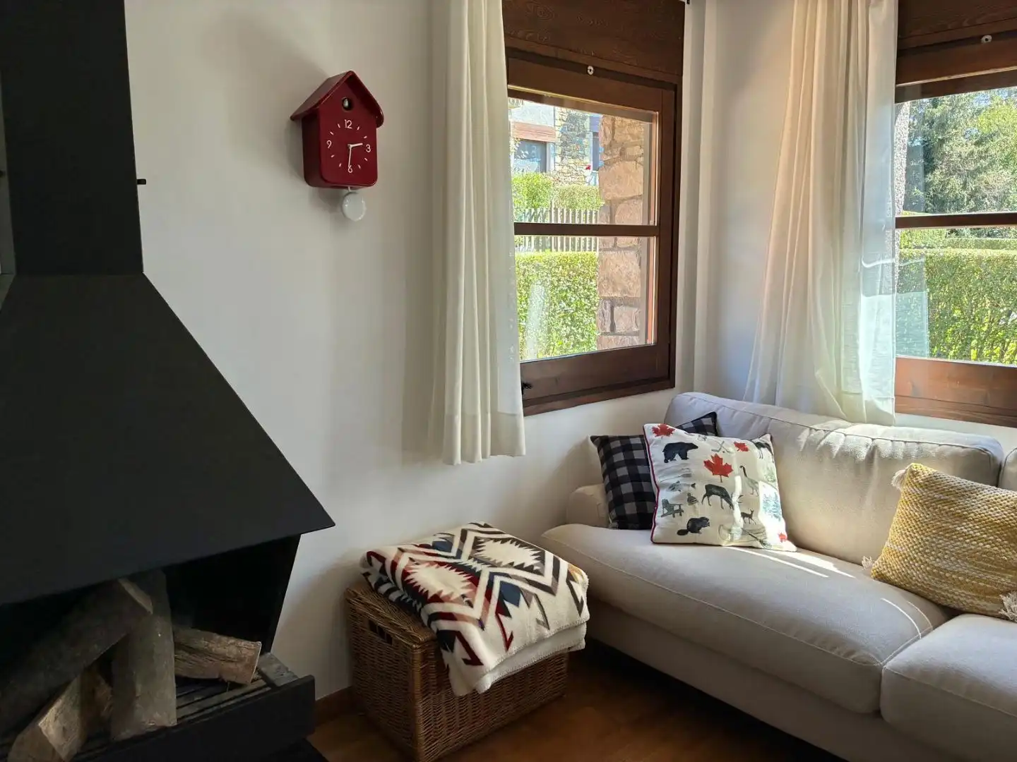 Wohnzimmer von Wohnungen zur Miete in Llívia mit Terrasse