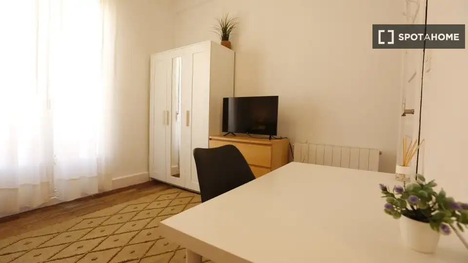 Dormitori de Apartament per a compartir en Bilbao  amb Aire condicionat, Calefacció i Terrassa