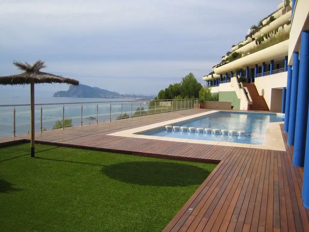 Terrace of Apartments for rent in Altea  with Air Conditioner, Furnished and Community pool