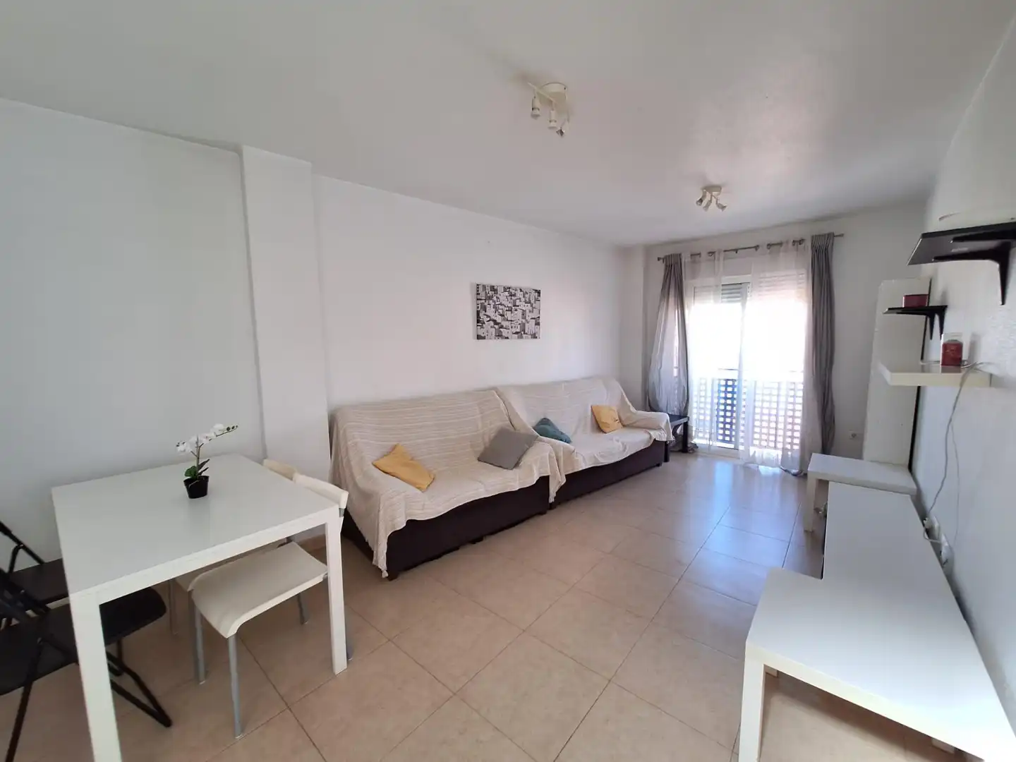 Sala d'estar de Àtic de lloguer en Murcia amb Aire condicionat, Calefacció i Terrassa