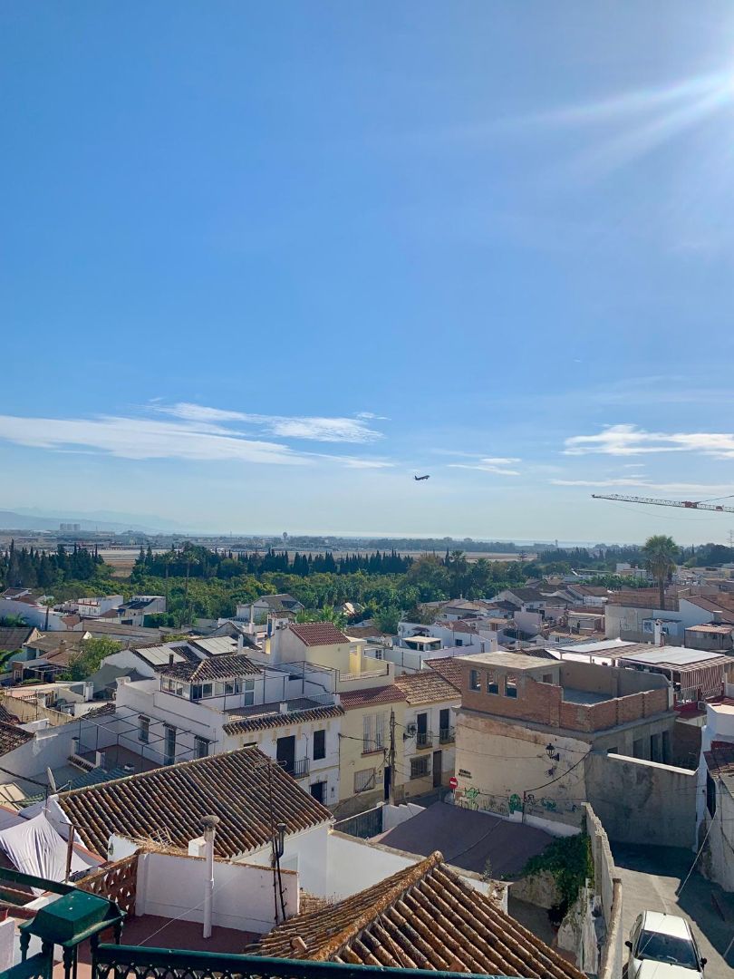 Exterior view of Single-family semi-detached for sale in Málaga Capital  with Balcony