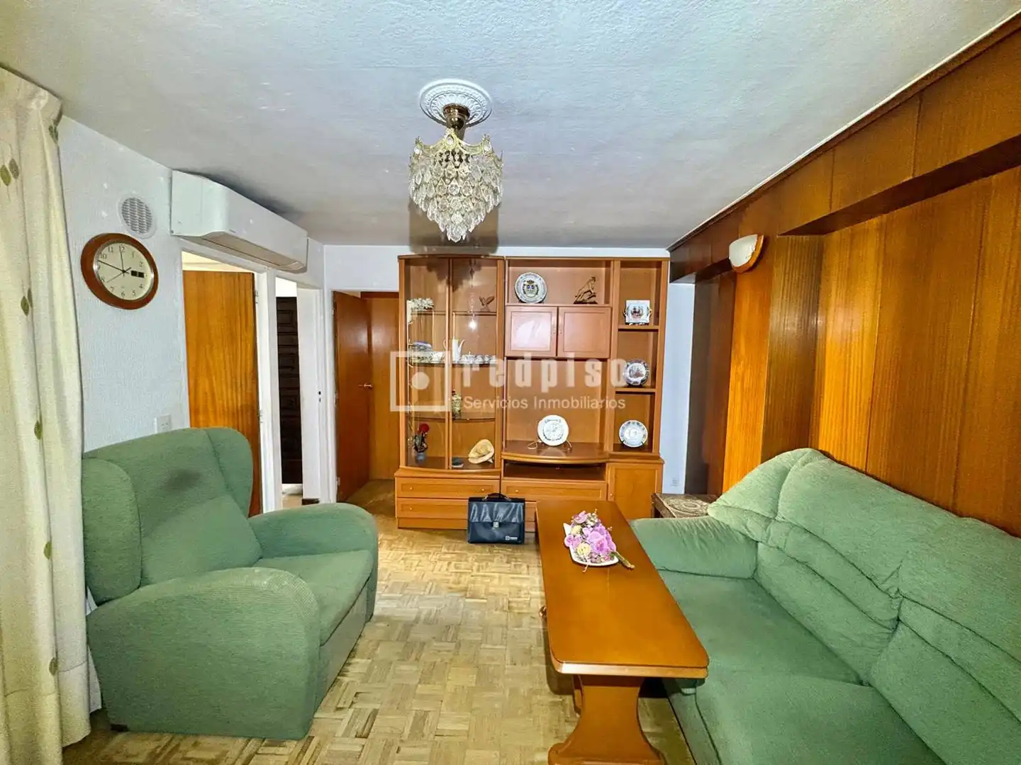 Sala d'estar de Pis en venda en Madrid amb Aire condicionat, Parquet i Terrassa