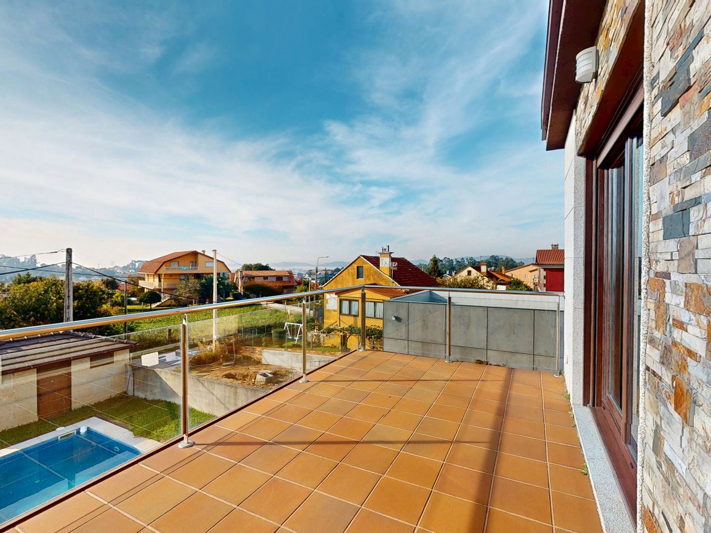 Terraza de Casa o chalet en venta en Vigo  con Calefacción, Jardín privado y Terraza