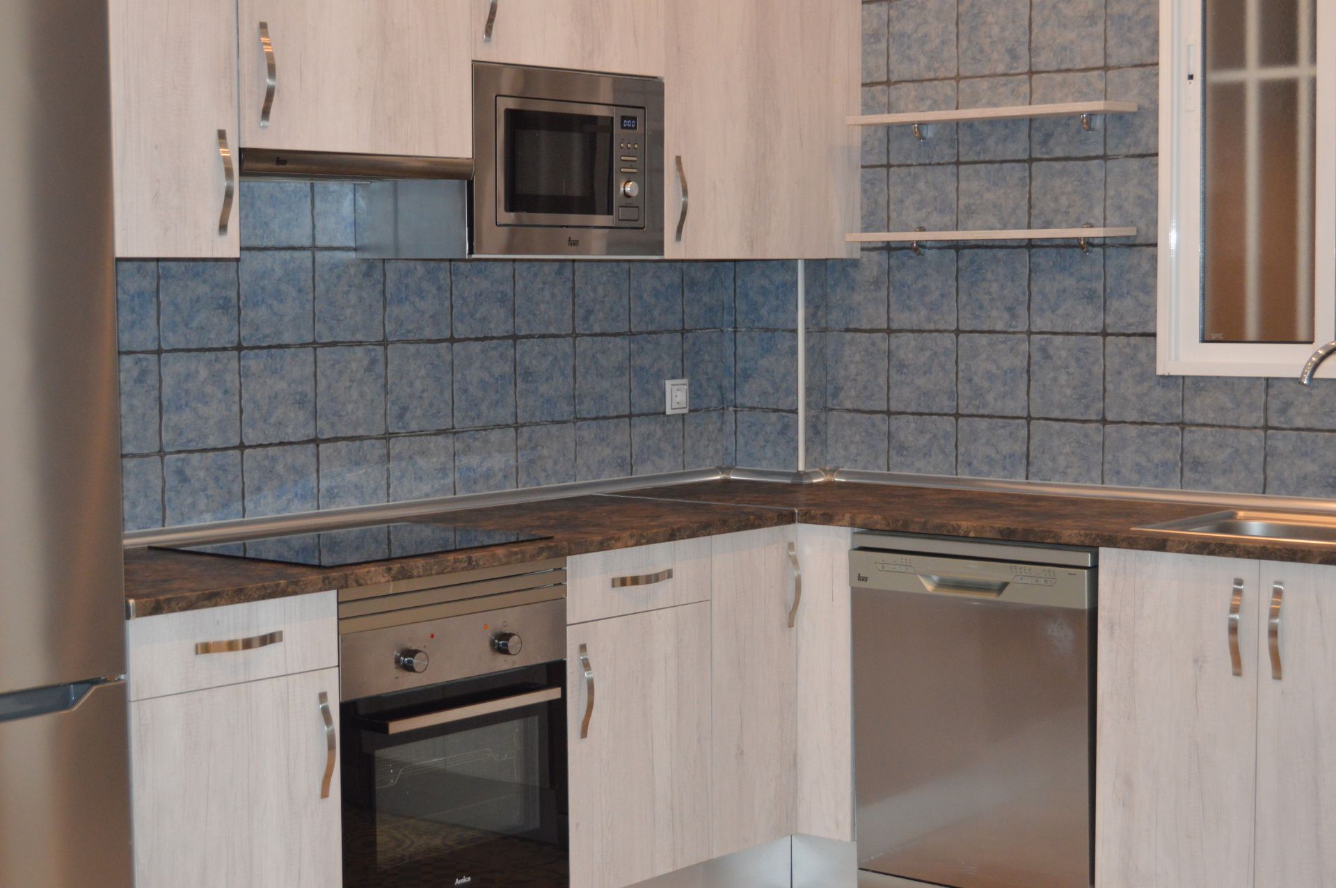 Kitchen of Flat for sale in  Madrid Capital  with Heating, Oven and Washing machine