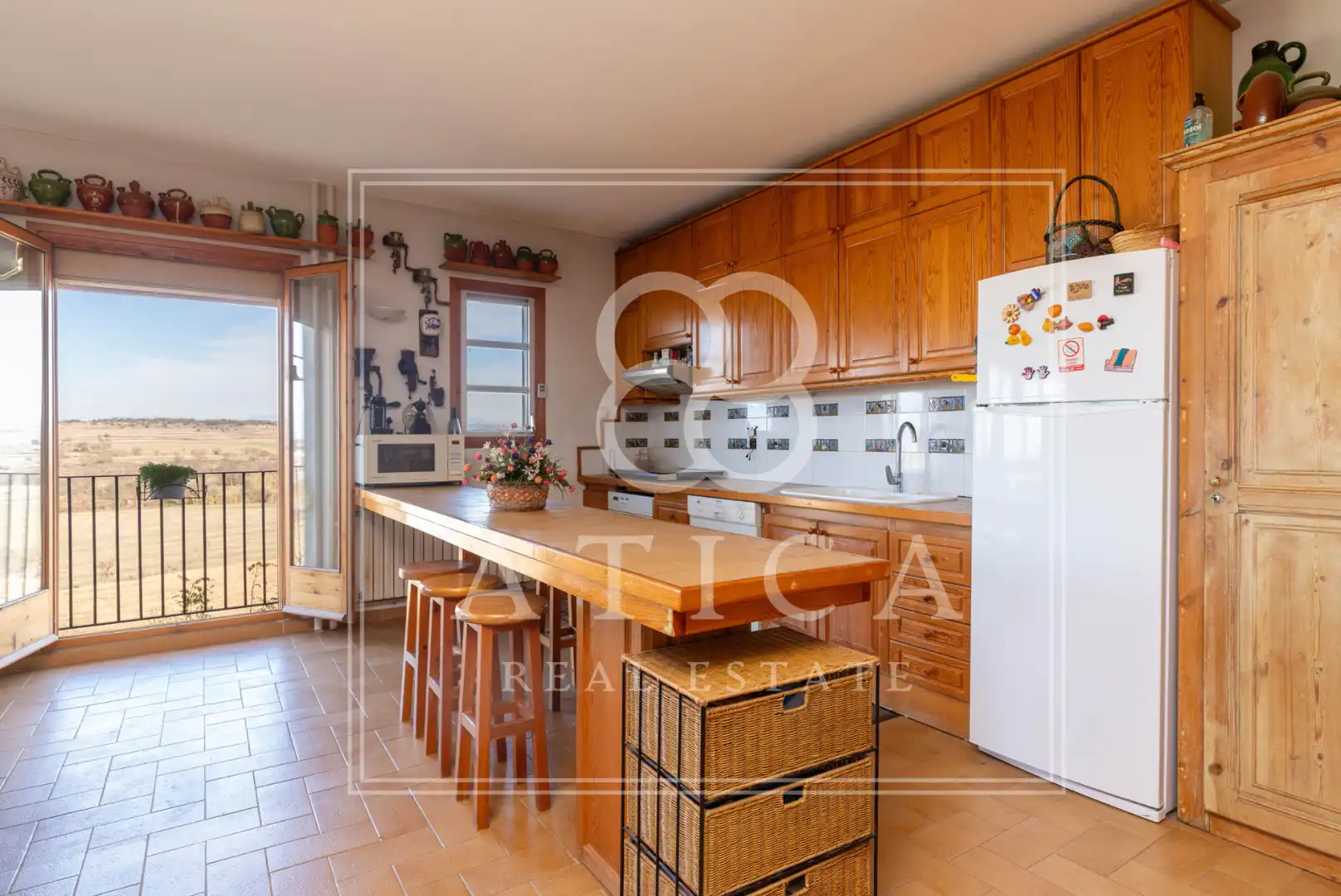 Cocina de Casa o chalet en venta en Ossó de Sió con Aire acondicionado, Calefacción y Jardín privado