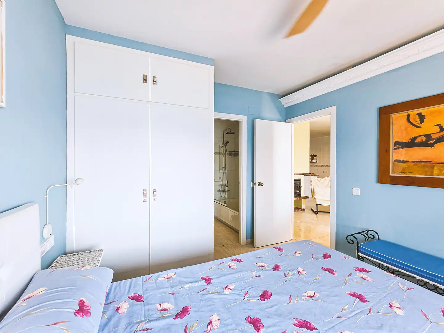 Bedroom of Flat for rent in Sant Pol de Mar  with Furnished, Oven and Washing machine