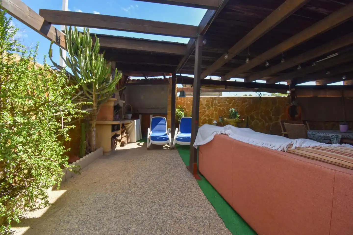 Jardín de Casa o chalet en venta en Santa Pola con Aire acondicionado, Jardín privado y Piscina