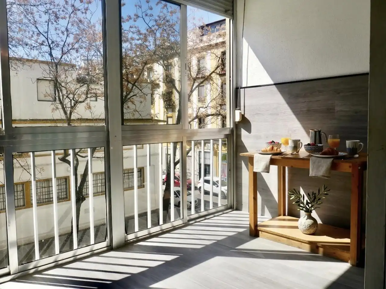Terraza de Piso de alquiler en Sevilla con Aire acondicionado, Calefacción y Terraza