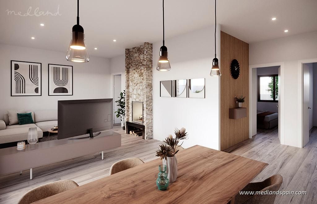 Living room of Apartment for sale in Hondón de las Nieves / El Fondó de les Neus  with Private garden and Terrace