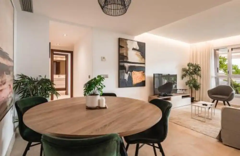 Dining room of Apartments for rent in Marbella  with Air Conditioner, Terrace and Swimming Pool