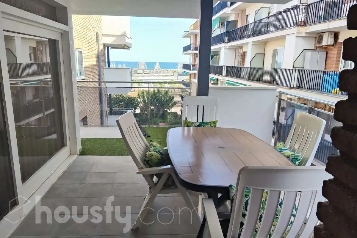 Terraza de Piso de alquiler en Premià de Mar con Calefacción, Parquet y Terraza