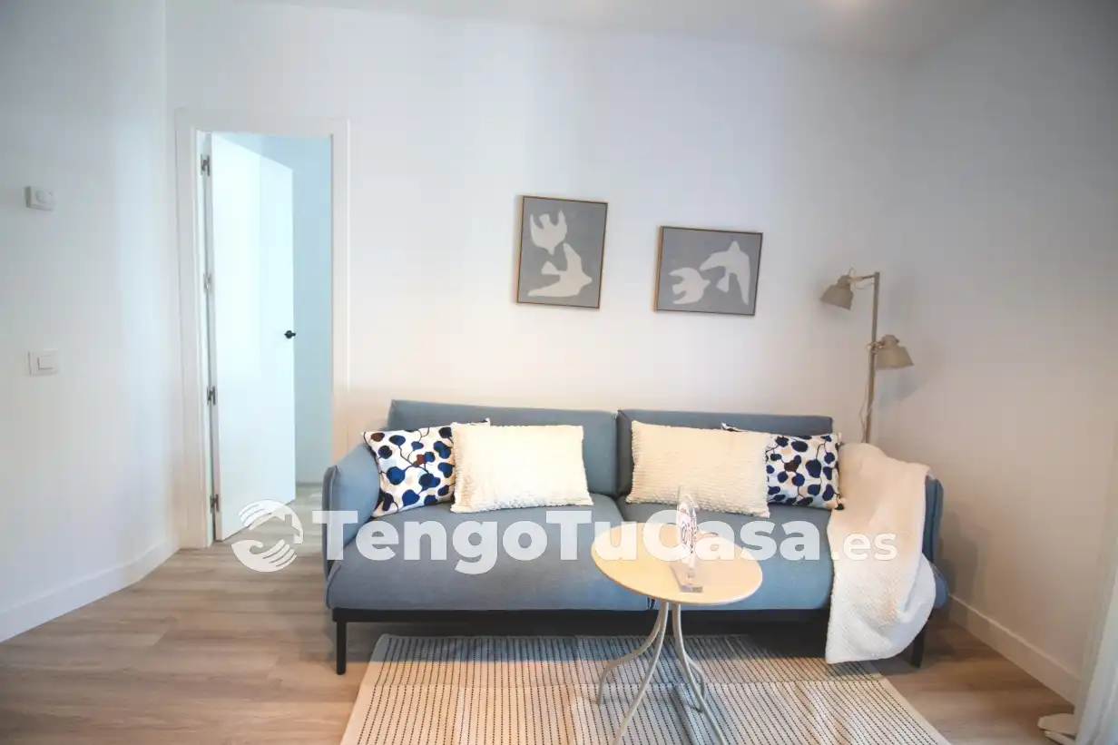Living room of Flat for sale in Madrid  with Air Conditioner, Heating and Parquet flooring