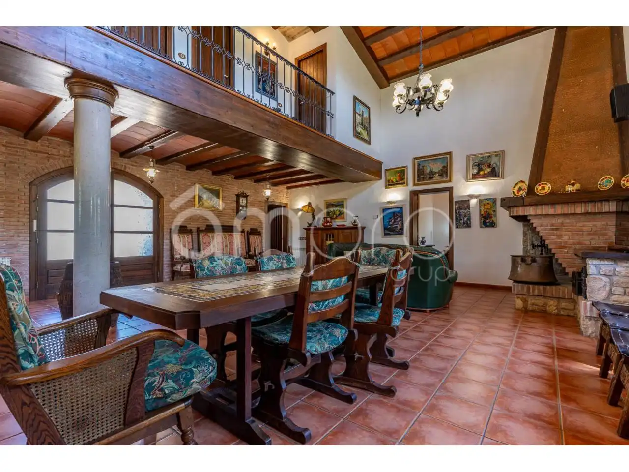 Comedor de Finca rústica en venta en Vilallonga del Camp con Calefacción, Jardín privado y Terraza